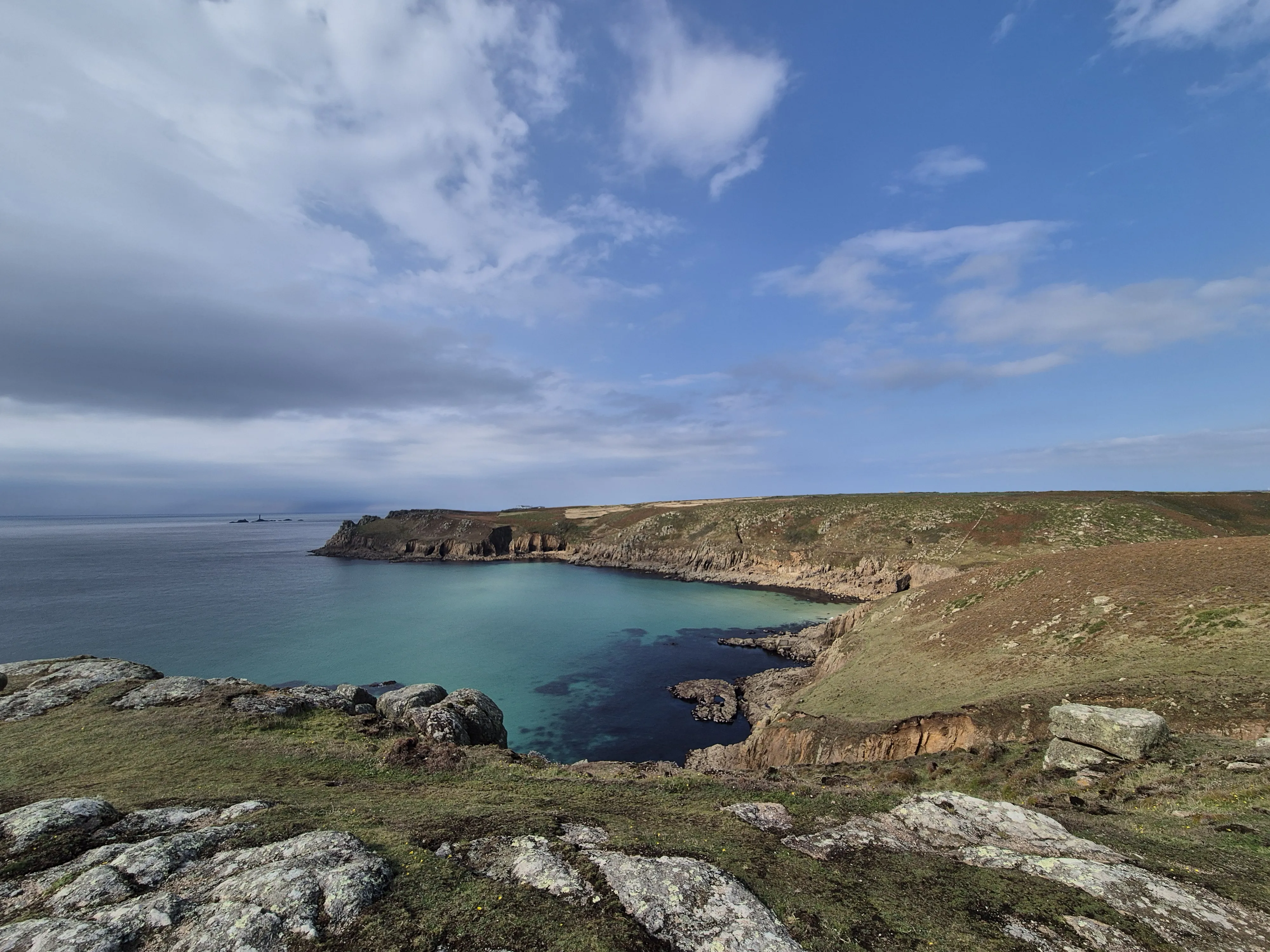 Cliffs and sea along the Southwest Coast Path