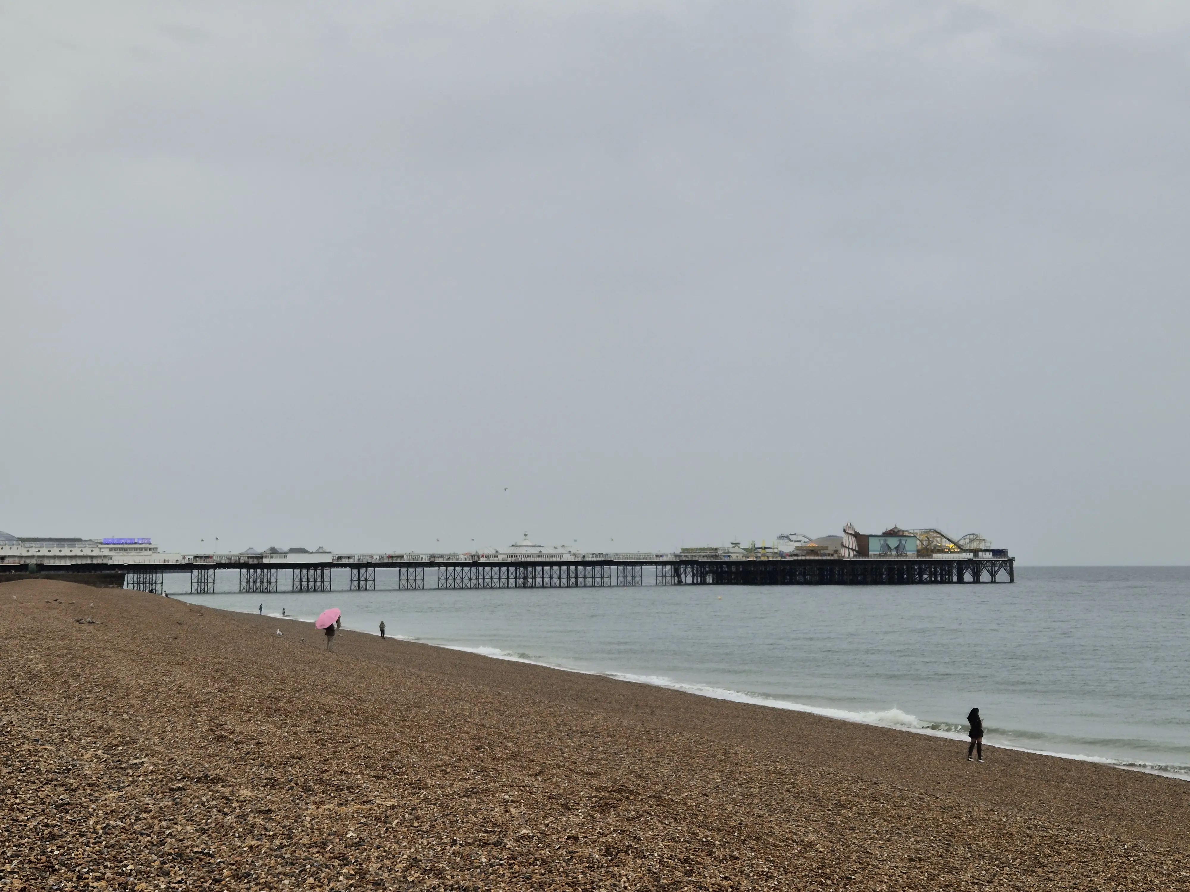 Brighton beach view of Palace Pier